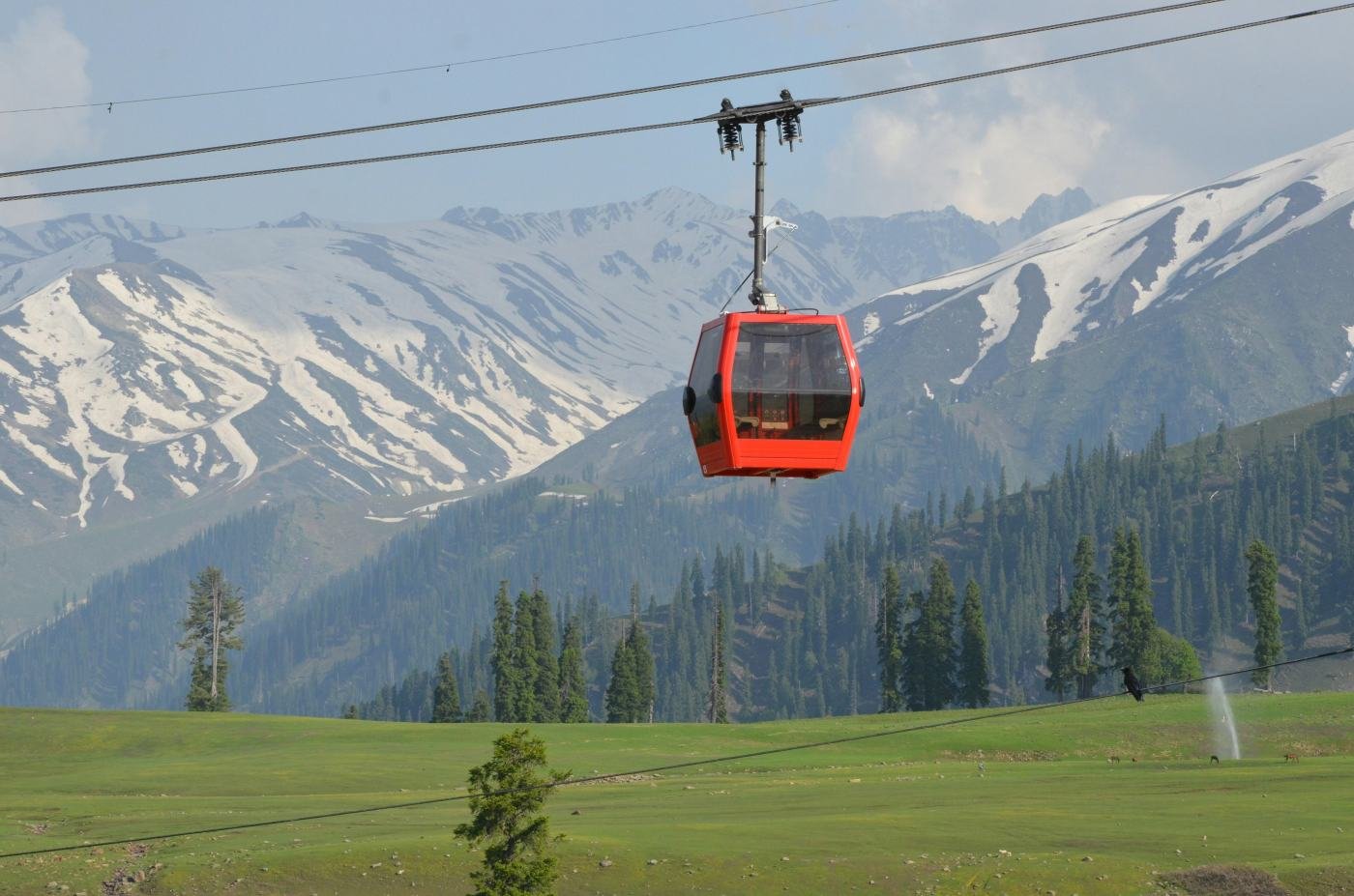 Gulmarg gondola in summer — Classic Kashmir Tour