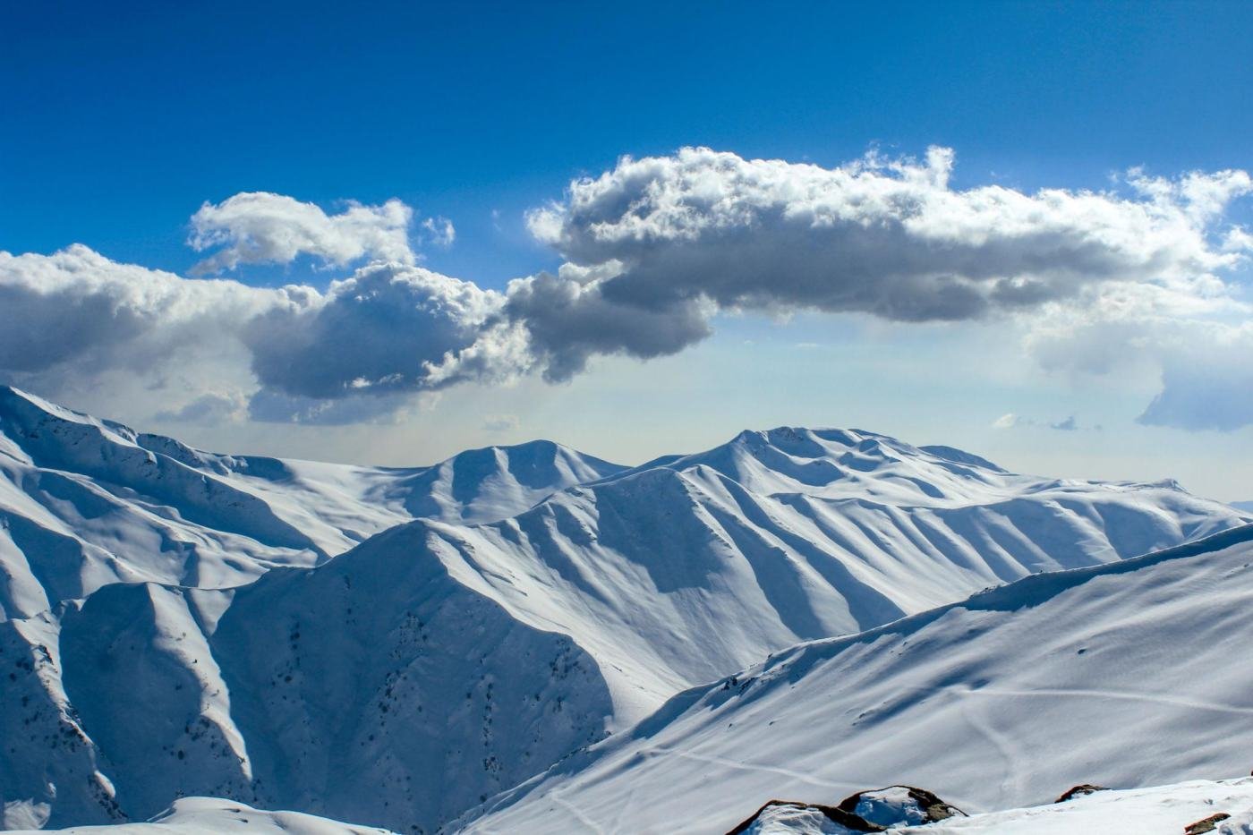 Snow covered himalayan peaks