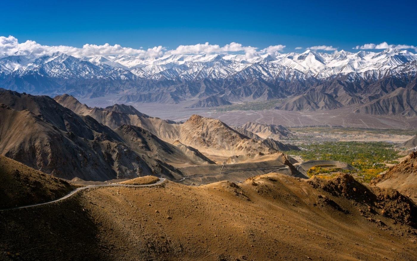 Leh valley and stok range