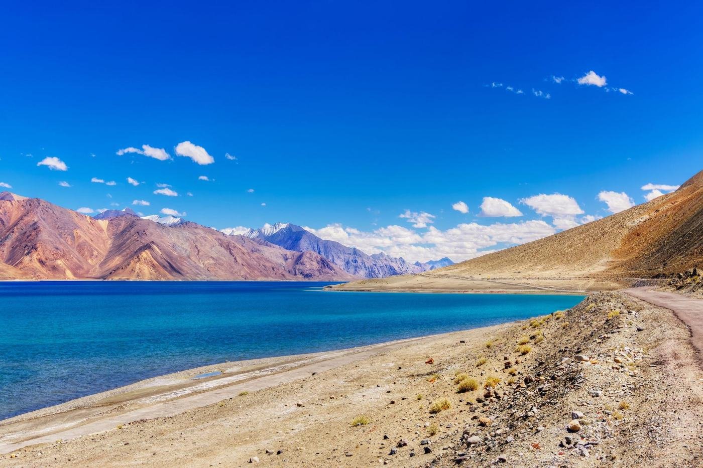 Pangong lake shore — Leh Ladakh Explorer