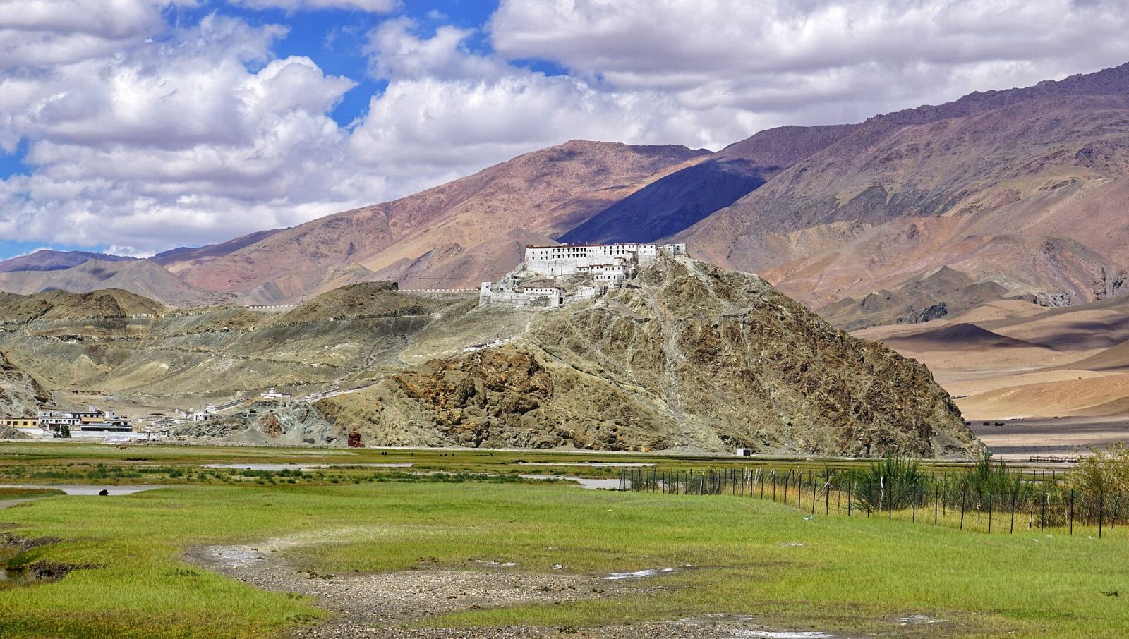 Hanle Monastery above the Hanle valley