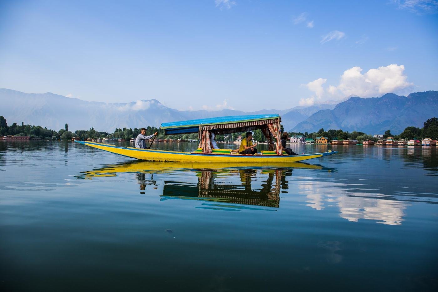 Shikara on Dal Lake