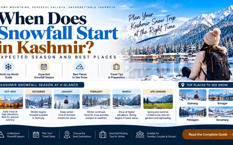 When Does Snowfall Start in Kashmir? Expected Season and Best Places